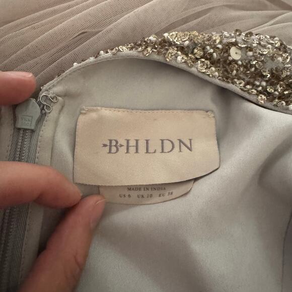 BHLDN Avery Beaded Sequin Bridesmaid Dress 6 - Picture 9 of 9